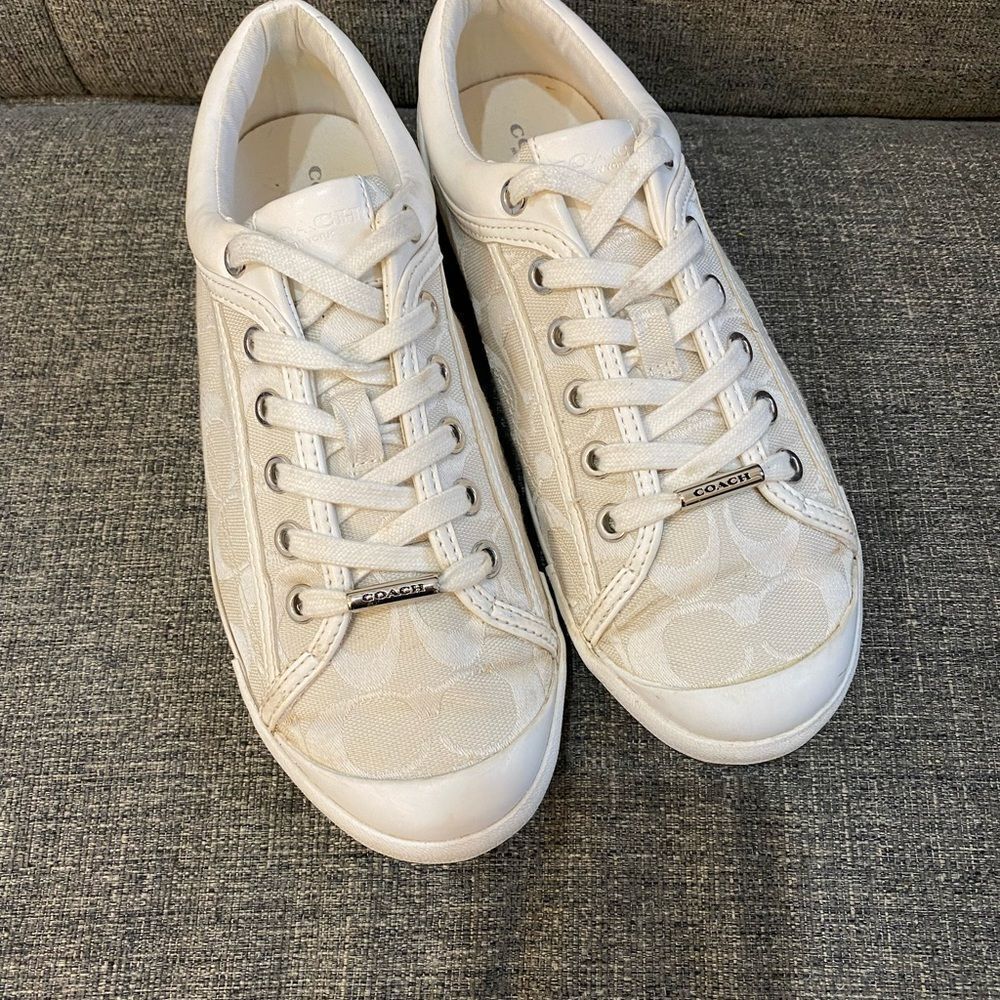 Coach Francesca Cream Sneakers Women’s Size 8.5